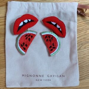 Mignonne Gavigan Red and Green Watermelon Earrings